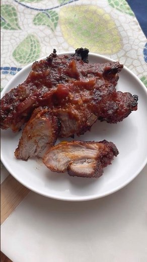 Country Style Air Fryer Ribs | ChefAlli.com #dinnerrecipe #ribs #airfryer