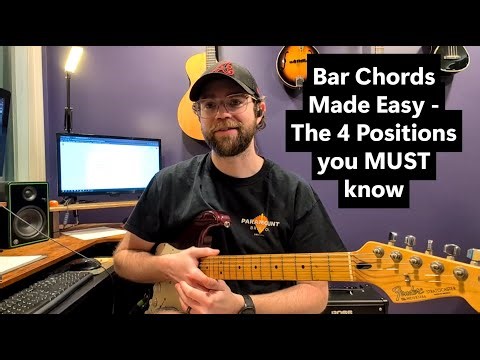 Bar Chords made EASY - the 4 Bar Chord Positions you MUST know