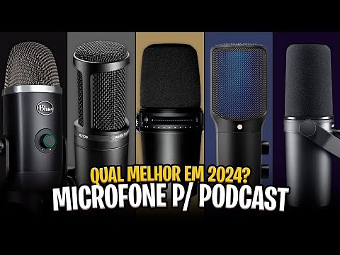 Top 5 Melhores MICROFONE P/ PODCAST de 2024? Guia Completo✅