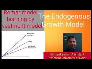 Romar model || endogenous growth model|| learning by investment model
