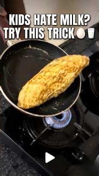 Kids Hate Milk? Try This Omelette Trick 🥚🥛 (Fluffy + Non-Stick Hack!)