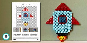 Rocket Fuse Bead Pattern | Space Crafts