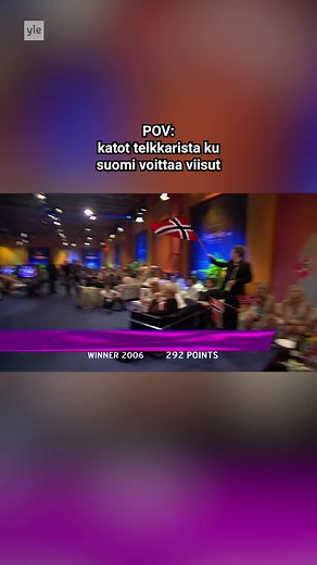Missä sä olit kun tää ikoninen hetki tapahtui? Euroviisufinaali käydään muuten tasan viikon päästä – olisikohan nyt taas meidän vuoro?! 📺 Yle TV1 esittää lauantaina 9.5. klo 15.20 Euroviisuvoittaja Lordin kansanjuhlan Kauppatorilta. Samaan aikaan Yle Areenaan tulee katsottaviksi myös sekä Ateenan vuoden 2006 että Helsingin vuoden 2007 Euroviisulähetykset. 🇬🇧 Where were you when this iconic moment happened? The Eurovision final is exactly one week away – could it be our turn again?! 📺 Yle TV1