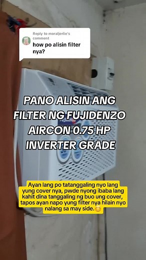 Paano Alisin ang Filter ng Fujidenzo Aircon 0.75 HP