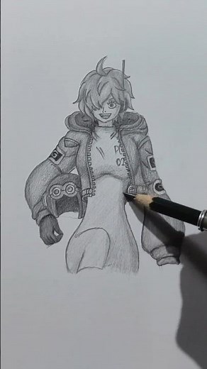 Speed drawing Vegapunk Lilith ✨ from one piece #shorts #anime #onepiece #animedrawing