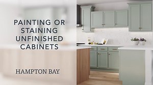 Hampton Bay Recessed Panel 18 in. W x 24 in. D x 34.5 in. H Assembled 3 Drawer Base Cabinet in Unfinished KDB18-UF