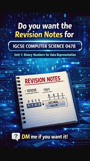 Struggling with Binary Numbers? 🤯IGCSE Computer Science 0478 made EASY 💻✨📘 Unit 1: