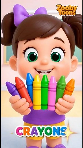 Learn Colorful School Bag Objects 🎒 | Fun Learning with Stuart & Lilly | ZoobyToons | Kids Songs