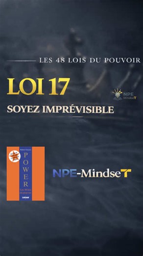 👉 Loi 17 : Soyez imprévisible Dans Les 48 Lois du pouvoir, Robert Greene révèle une stratégie puissante : la prévisibilité te rend vulnérable. Quand on peut anticiper tes mouvements, on peut te contrôler. Mais quand tes actions restent incertaines… tu crées le doute, la tension, et le respect. Dans cette vidéo, tu vas découvrir : ✔️ Pourquoi la constance excessive peut devenir une faiblesse ✔️ Les exemples historiques marquants du livre ✔️ Comment utiliser l’imprévisibilité sans perdre en crédi