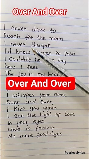 over And Over song lyrics 🌼by Nana Mouskouri #overandover #nanamouskouri #shorts