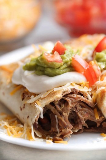Baked Shredded Beef Chimichangas Recipe - Six Sisters' Stuff