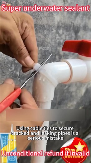 😰Tired of panicking over pipe leaks? That dreaded drip… drip… drip… means costly water damage and plumber bills. What if you could fix ANY leak in minutes—without turning off the water? Meet PVZXR Underwater Sealant—the only glue that CURES STRONGER IN WATER. 👉 WATCH how it works: FIND the leak (pipe, pool, fish tank…) APPLY directly—even underwater PRESS for 30 seconds DONE! Fully sealed in 3 minutes 🛡️ Why PVZXR is the #1 Choice for Smart Homeowners: ✅ Works UNDERWATER – No need to drain or
