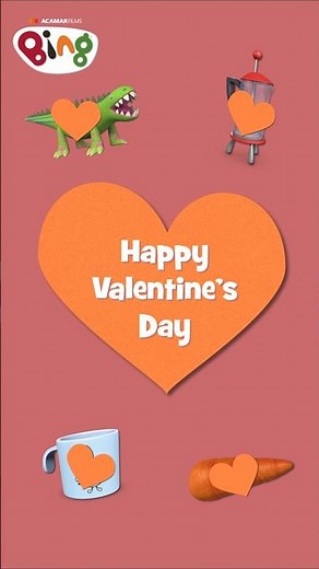 Celebrate Valentine’s Day with Bing! 💖 | #Shorts | Bing Shorts
