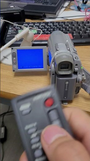 Sony handycam mini DV cassette rewind #shorts