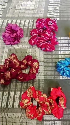 Handmade Scrunchie Collection #Like and Subscribe