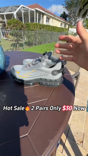 Work tough. Walk light. These Steel Toe Work Sneakers deliver the safety of a work boot with the comfort of a running shoe — so you can stay protected and comfortable through every shift. 🔥 Key Features ✅ Steel Toe Protection – Guards against impact, compression & workplace hazards ✅ Breathable Mesh Build – Keeps feet cool, dry, and odor-free all day ✅ EVA Cushioned Sole – Shock-absorbing support for long hours on your feet ✅ Non-Slip Grip – Secure traction for wet, oily, or uneven surfaces ✅ F