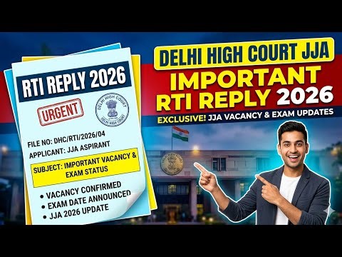 DELHI HIGH COURT JJA RTI REPLY OUT 🔥 dhc jja result 2026 | dhc jja cut off | dhc jja tier 1 result