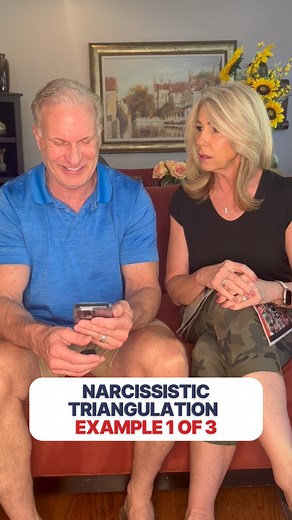 Narcissistic Triangulation: Example 1 of 3 Ever had your partner talk about their ex to make you feel insecure? In this scenario, the narcissist uses their ex to manipulate you, making you question your worth and feel jealous. It’s not just disrespectful—it’s a classic triangulation tactic designed to control you. Remember, their goal is to provoke a reaction and make you feel inadequate. The best way to deal with it? Recognize it for what it is, stay calm, and don’t give them the satisfaction o