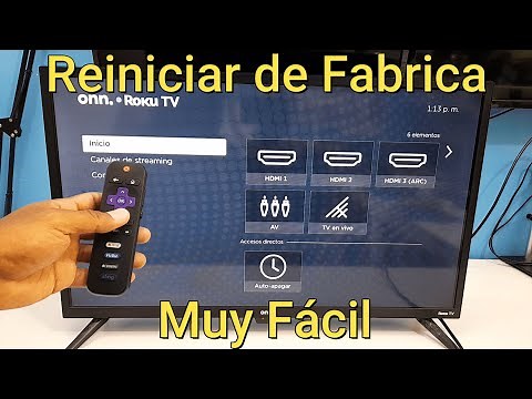 Como Reiniciar o Restaurar Televisor ONN ROKU, de forma rapida y sencilla.