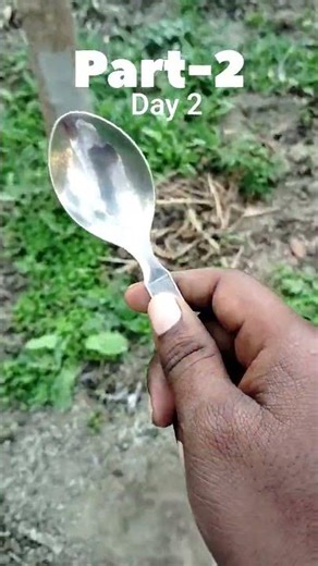 Day 2 of digging whole with spoon 🥄🥄😱😱😱😱