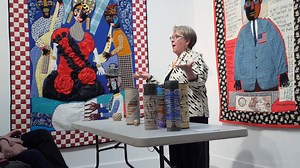 1.5K views · 38 reactions | Watch Judith Content's dry dye demonstration at the Craft in America Center. Quilts: 4 Directions exhibition at the Craft in America Center on view until 3/7/20. 8415 W. Third Street, Los Angeles, CA 90048. Open Tues-Sat, 12-6pm. #craftinamericapbs #QUILTSepisode #JudithContent | Craft in America | Facebook