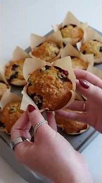 Sourdough Blueberry Muffins 🫐😋
