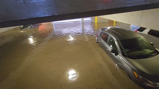 It was quite the scene in downtown Mankato today with flash flooding that caused streets and parking ramps to flood and manholes to spew water. See more photos/videos: www.keyc.com/photos 📹: Janet Costello | KEYC News Now