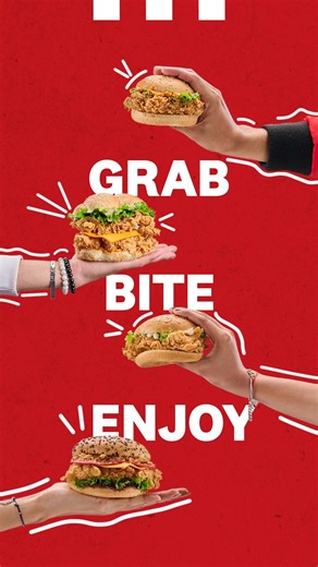 Experience the endless satisfaction by choosing from KFC’s irresistible burger selection. Take your pick! #KFC #FingerLickinGood | KFC