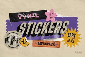 Vynil stickers 6389850 - FreePSDvn