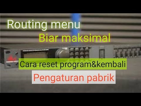 Dbx 260 driverack tutorial routing menu, reset program #tutorial driverack #dbx260 #tips&trick