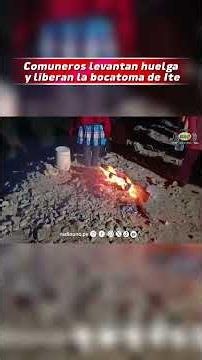 Comuneros levantaron huelga y retiran cemento y las piedras colocadas en la bocatoma de Ite