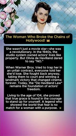 The Woman Who Broke the Chains of Hollywood! 👑