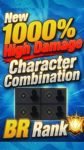 🔥New 1000% High Damage☠️ Character Combination forBR Rank Free Fire|FFHARSHIL