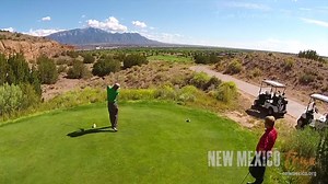 One of many first rate golf courses in New Mexico, the Twin Warriors Golf Club is on Santa Ana Pueblo as part of the Hyatt Regency Tamaya Resort and Spa. It offers plush fairways and greens surrounded by unforgiving rough in the form of natural New Mexican desert landscape. All of this amid the beauty of surrounding mesas and in the shadow of the Sandia Mountains. #NewMexicoTRUE | New Mexico True