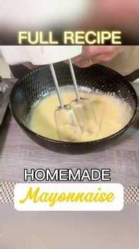 Easy 4-Ingredient MAYO(Low Cost & No Preservatives)