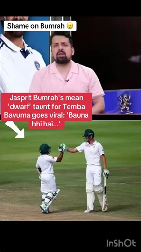 #Jasprit Bumrah's mean 'dwarf' taunt for Temba Bavuma goes viral: 'Bauna bhi hai...'#pakvssouthafrica🇵🇰🏏🇿🇦 #indiavsnepal🇳🇵🇮🇳 #pakistanvssrilaka