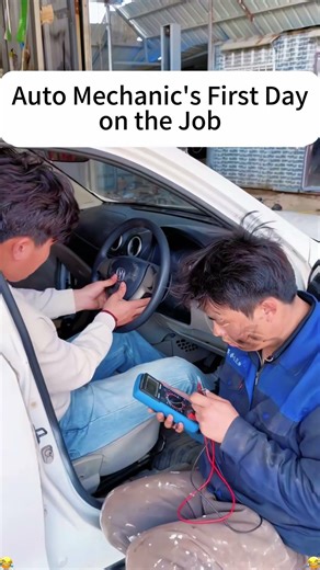 Auto Mechanic's First Day on the Job#funny #job #car #auto