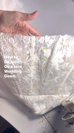 27K views · 322 reactions | How to fix a bust line on a wedding gown with darts. | Ana Hernandez Bridal Seamstress | Facebook