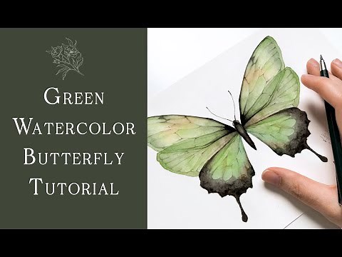 How to Watercolor Butterfly Tutorial