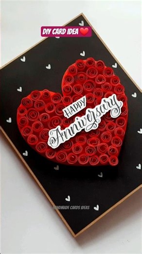 DIY ANNIVERSARY GIFT CARD IDEA #handmadecards #diy #handmadescrapbook #diycrafts