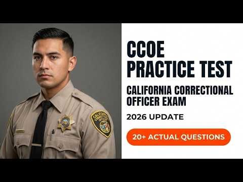 CCOE Practice Test 2026 California Correctional Officer Exam Prep and Study Guide