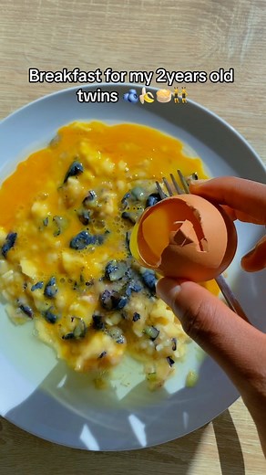 19K views · 306 reactions | Baby led weaning breakfast idea (From 6months upwards cBlueberry & Banana oats pancakes.. Not just for babies, mommy's you can eat them for breakfast too! These are so yummy and healthy! Ingredients:1 ripe banana Handful of blueberries(or any other berry of your choice) 1/2 egg 3 tosp oats Dash of cinnamon-If you're the one eating, you can also drizzle some maple syrup for sweetness! | official kktwins | Facebook