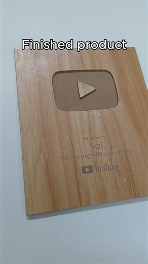 Crafting a Play Button nobody's ever seen before 🏆 #diy #trending