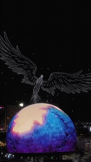 Honored to see DAMODA drones power ILLENIUM ODYSSEY at Sphere Vegas ✨‪@skyworxdroneshows‬