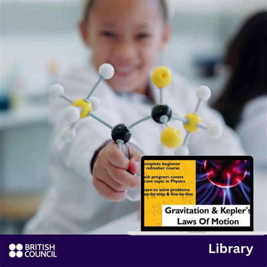 How about some self-learning this month? Your British Council Digital Library membership is your personal tutor: 🔷Science students: Gravitation and Kepler’s Laws of Motion: This video series shows school students how to solve physics and homework problems step-by-step. This helps students understand physics concepts better -- and solve physics problems in future. 🔷Learn to paint: How to Paint is 24 video tutorials by an award-winning artist and art professor. Learn how to select tools, use tec