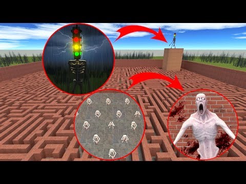 TRAFFIC LIGHT HEAD 2.0 VS SCP-096 IN GARRY'S MOD (ULTIMATE FIGHT)