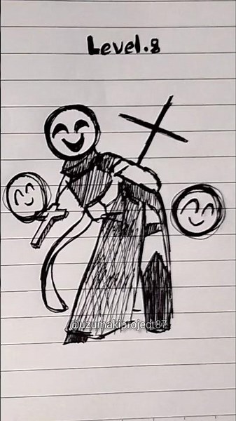 How to draw stickman level up #stickman #drawing #howtodraw #shorts