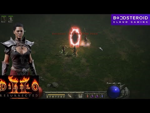 Diablo 2 Resurrected Gameplay #113 with Lightning Trap Assassin Cow level farming on Boosteroid