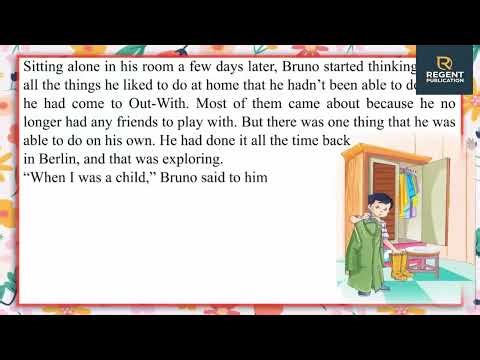 REGENT PUBLICATION ENGLISH DELIGHT CLASS 6 CHAPTER 8 BRUNO GOES EXPLORING