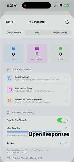 I brought the OpenAI Responses API to iOS | GPT-5.2 | OpenResponses | Bring Your Own Key